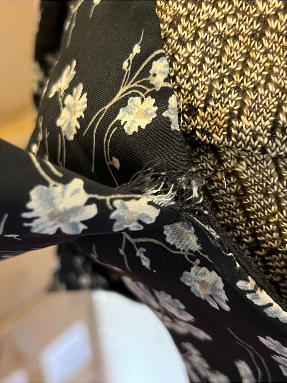 Black Floral Tie-Front Mini Dress - Picture 5 of 16